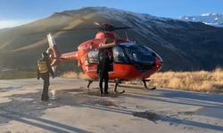 Helikopter ambulans 3 günlük bebek için uçtu