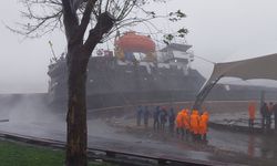 Zonguldak’ta gemi karaya oturdu