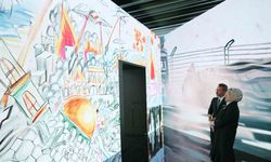 Emine Erdoğan Gazzeli Çocuk Ressamlar Sergisi' ziyaret etti
