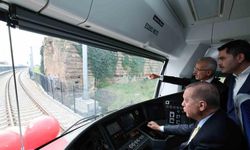 Erdoğan, Sirkeci-Kazlıçeşme Raylı Sistem Hattında ilk sürüşü yaptı