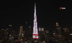 Burj Khalifa’ya Lübnan bayrağı yansıtıldı