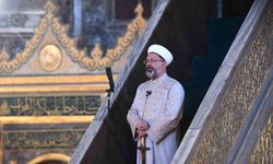 Erbaş, Ayasofya Camii’nde hutbe okudu