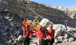 Soma’da gerçeğini aratmayan heyelan tatbikatı