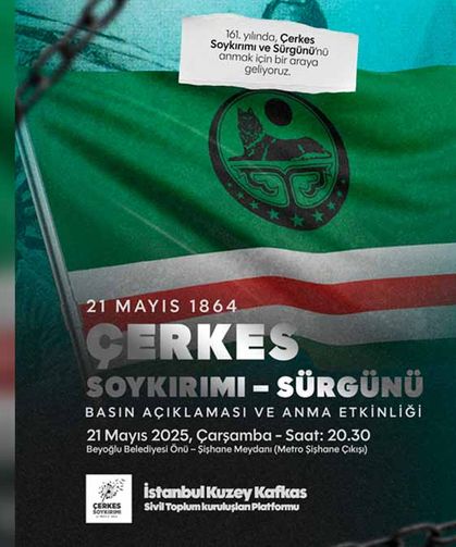 İstanbul’da Çerkes Soykırımı ve Sürgünü 161. yılında anılacak