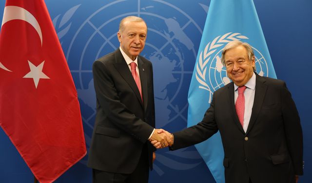 Erdoğan, Guterres ile görüştü