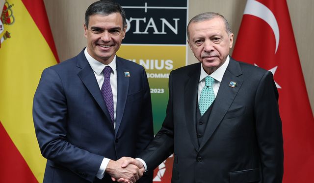 Erdoğan, Pedro Sanchez ile görüştü