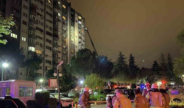 15 katlı binada korkutan yangın