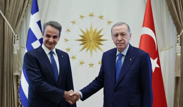 Erdoğan, Yunan Başbakanı Miçotakis ile bir araya geldi