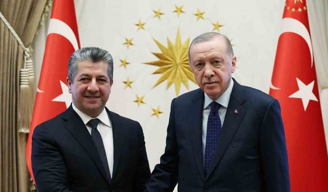 Erdoğan, Mesrur Barzani’yi kabul etti