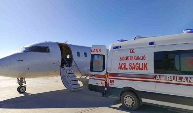 Ambulans uçak, 10 yaşındaki hasta için havalandı