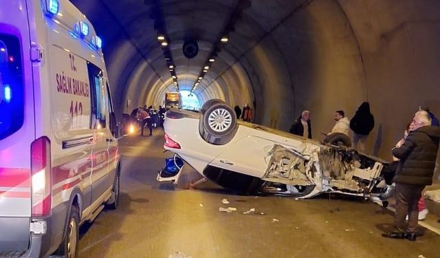 Ordu’da tünelde trafik kazası: 7 yaralı