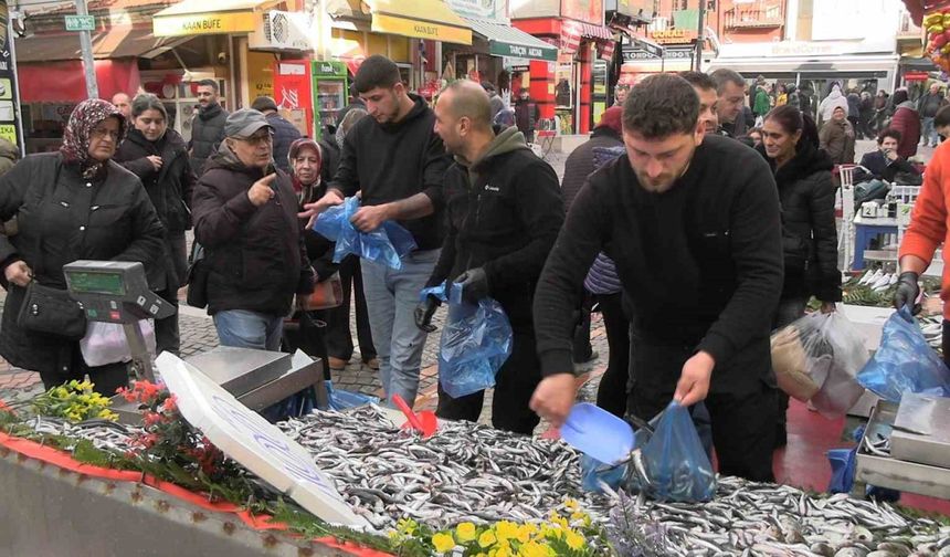 Hamsinin kilosu 100 liraya düştü