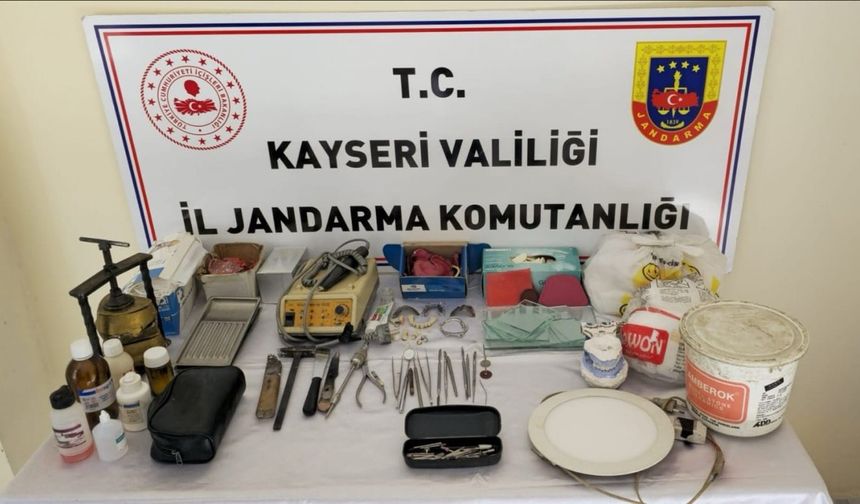 Kayseri'de sahte diş hekimi yakalandı