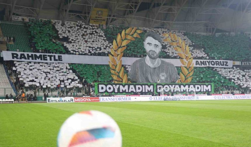 Konyaspor maçında Ahmet Çalık anıldı